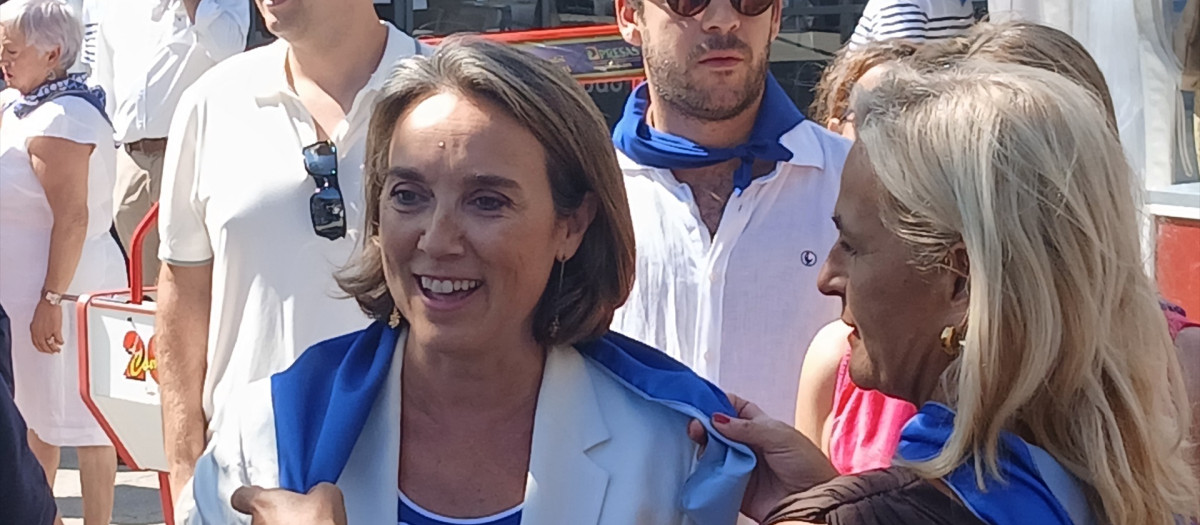 Cuca Gamarra, en las fiestas de Bilbao