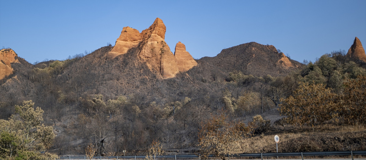 (Zona calcinada del paraje de Las Médulas