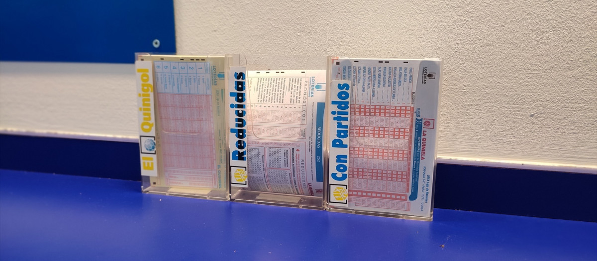 Boletos de la Primitiva, en una imagen de archivo