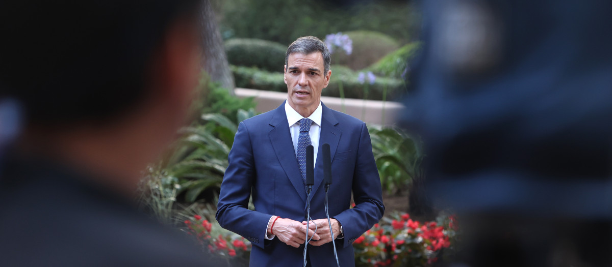 El presidente del Gobierno, Pedro Sánchez