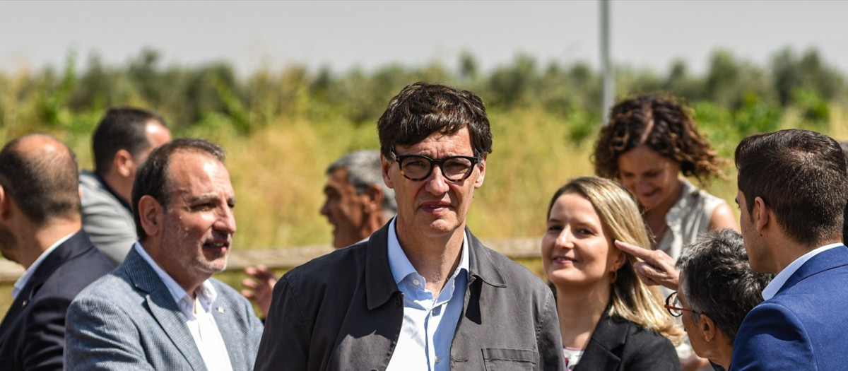 El presidente de la Generalitat, Salvador Illa, este fin de semana en Arnes (Tarragona)