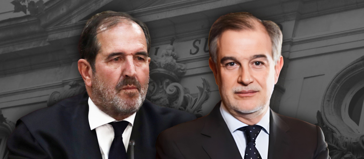 Andrés Martínez Arrieta (izquierda) y Pablo Lucas (derecha), magistrados del Supremo, presidentes de las Salas Segunda y Tercera, respectivamente