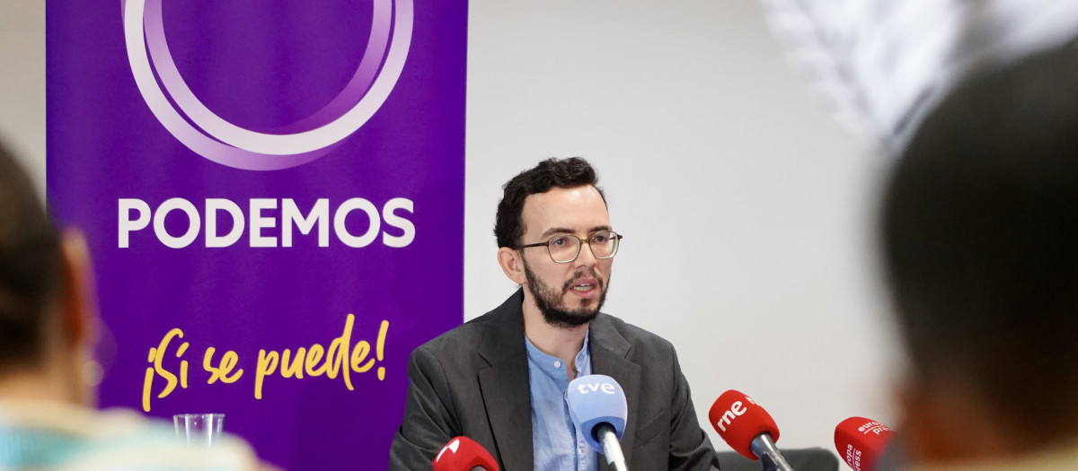 El coordinador de Podemos en Castilla y León, Miguel Ángel Llamas