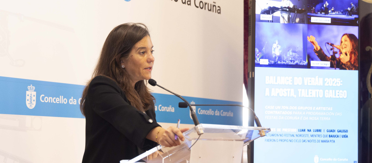 La alcaldesa de La Coruña, Inés Rey