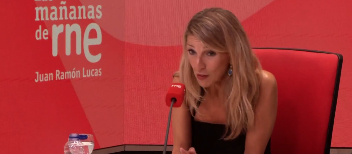 Yolanda Díaz, en RNE