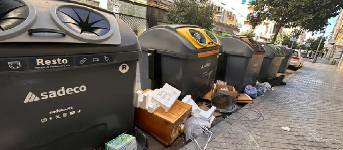 Contenedores Sadeco, en Ciudad Jardín