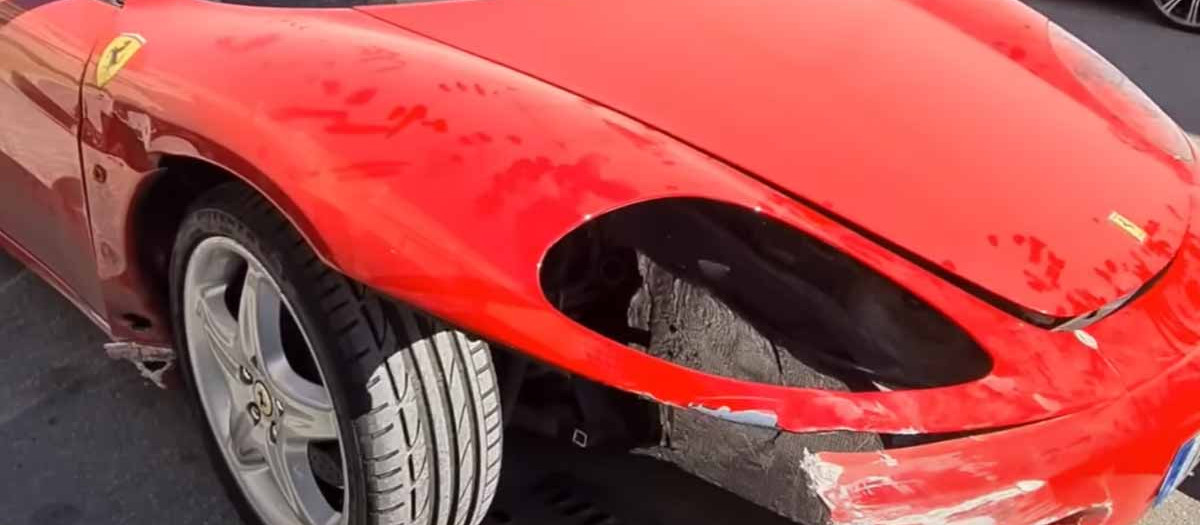 Imagen del Ferrari en el momento de la compra