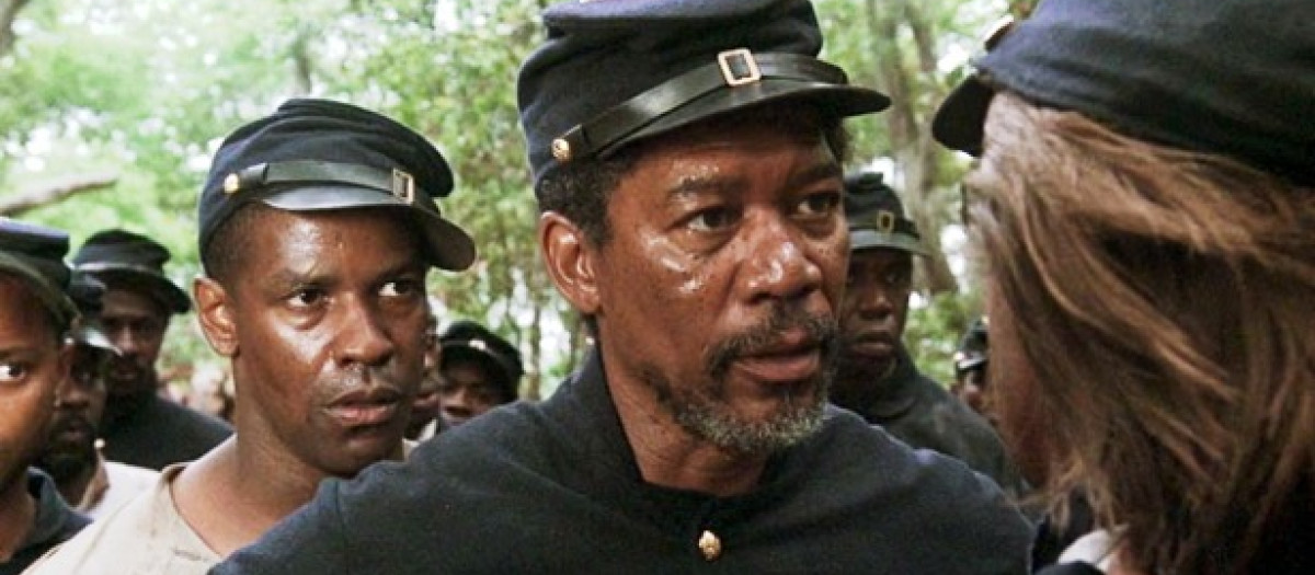 Morgan Freeman y Denzel Washington, en Tiempos de gloria