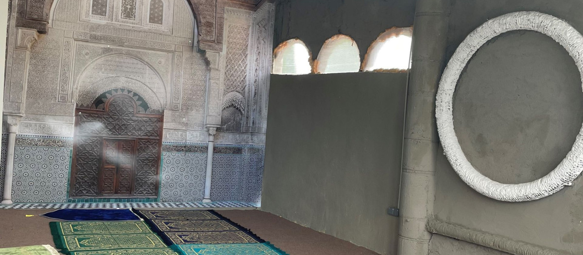 La mezquita instalada en el baptisterio de la "catedral de Justo"