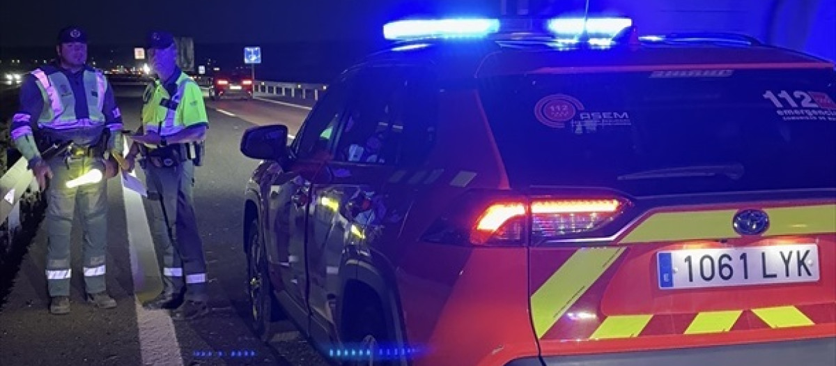 Accidente de tráfico en la A3

REMITIDA / HANDOUT por EMERGENCIAS MADRID
Fotografía remitida a medios de comunicación exclusivamente para ilustrar la noticia a la que hace referencia la imagen, y citando la procedencia de la imagen en la firma
10/9/2025