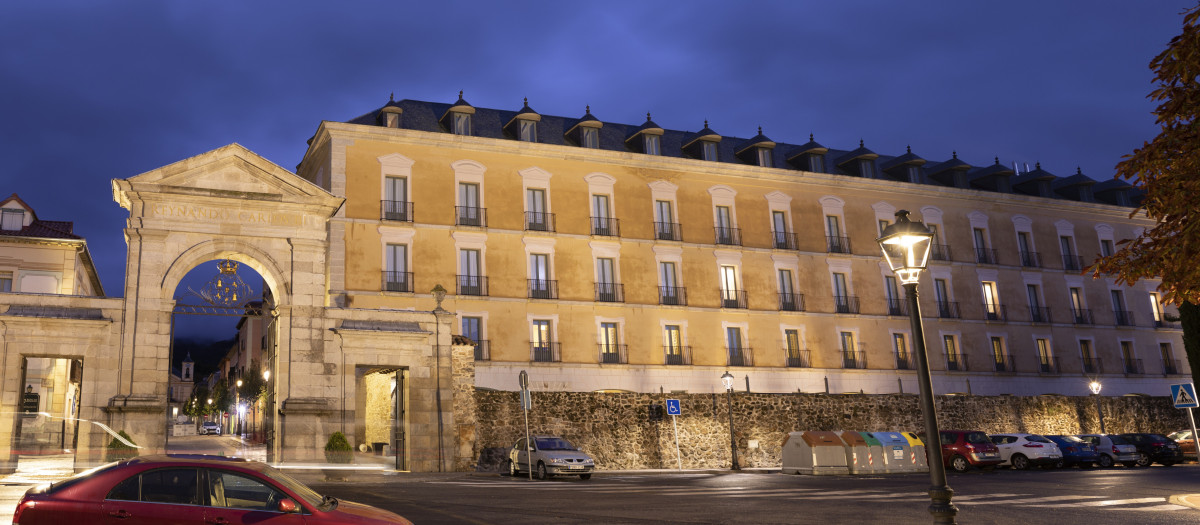 El Parador que ocupa un palacio del siglo XVIII.