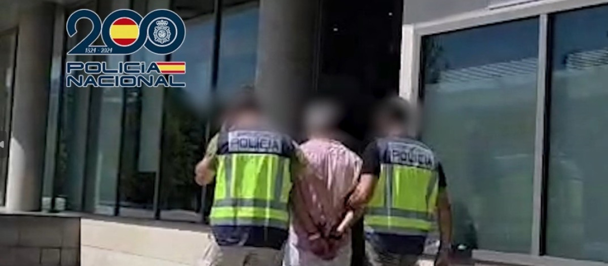 Imagen del detenido en Burriana por la Policía Nacional.