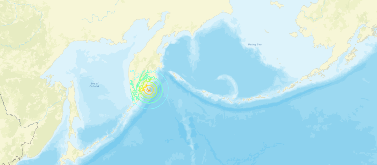 Sismo de magnitud 7,4 frente a la costa de Rusia en el Pacífico