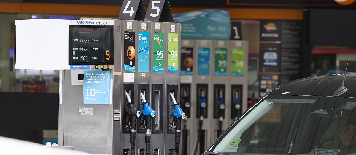 Imagen de archivo de una gasolinera ajena a esta información