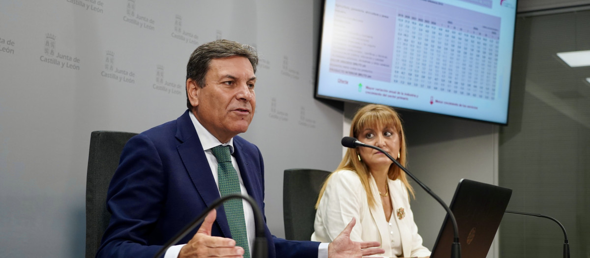 El consejero de Economía y Hacienda y portavoz, Carlos Fernández Carriedo, este lunes