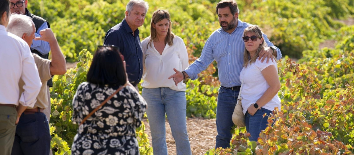 El presidente del PP en Castilla-La Mancha, Paco Núñez, en Corral de Almaguer