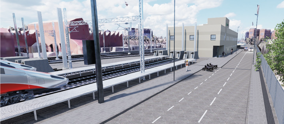 Estación técnica en Las Tablas, Madrid