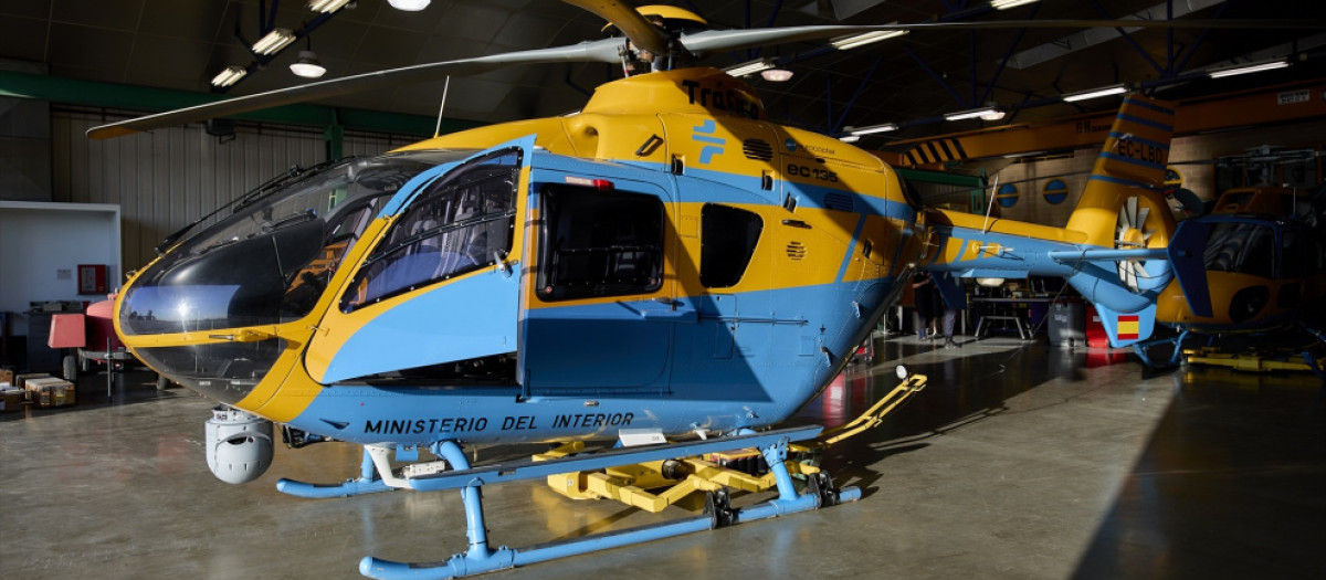 Los helicópteros Pegasus de la DGT llevan semanas en tierra