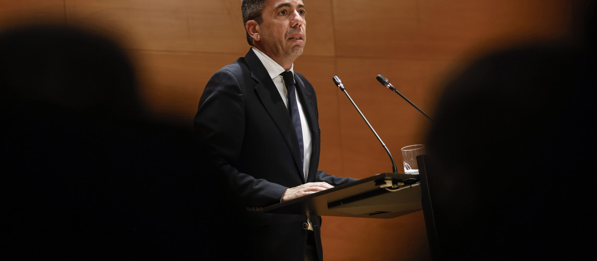 Imagen de archivo del presidente de la Generalitat Valenciana, Carlos Mazón