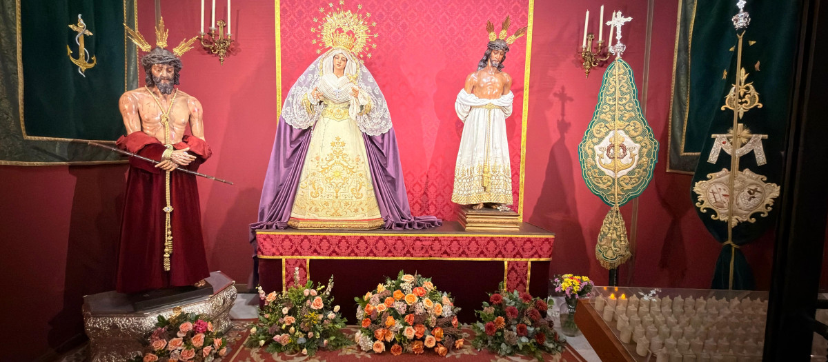 A la izquierda, Nuestro Padre Jesús de los Afligidos