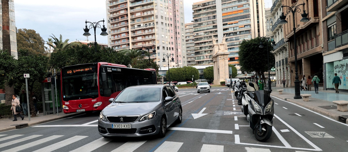 Imagen de la calle Colón de Valencia.