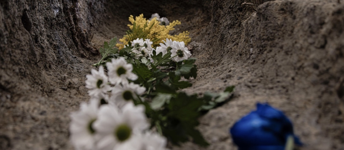 Flores en el Barranco de Víznar (Granada), lugar donde se halla una fosa común

REMITIDA / HANDOUT por UGR
Fotografía remitida a medios de comunicación exclusivamente para ilustrar la noticia a la que hace referencia la imagen, y citando la procedencia de la imagen en la firma
15/7/2025