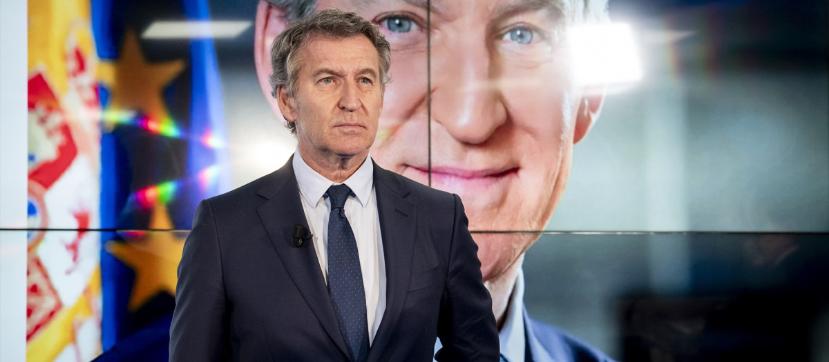 El presidente del Partido Popular, Alberto Núñez Feijóo