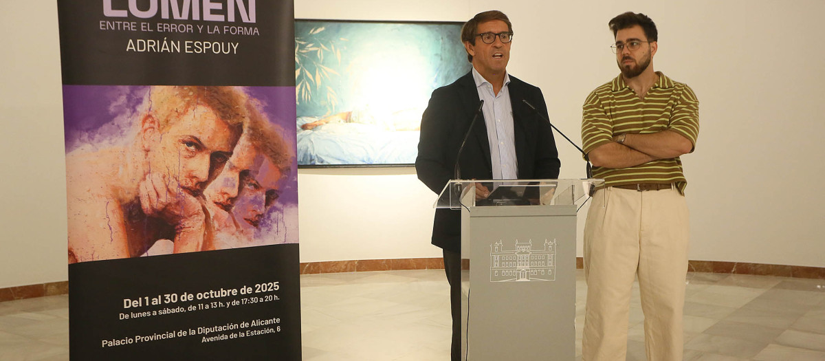 Presentación de la exposición 'Lumen, entre el error y la forma', en la Diputación de Alicante