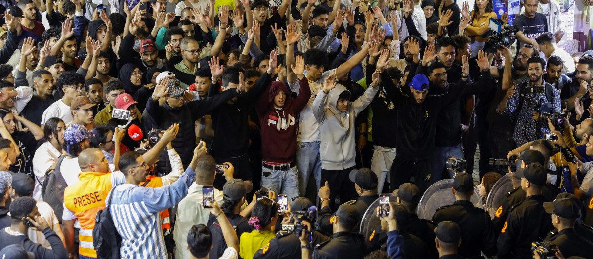 Las protestas de la conocida como generación Z de Marruecos suman ya su quinta noche consecutiva