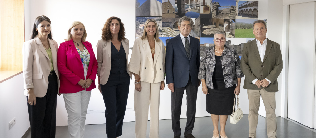 Imagen de Marta Barrachina en su visita a la Unión de Mutuas