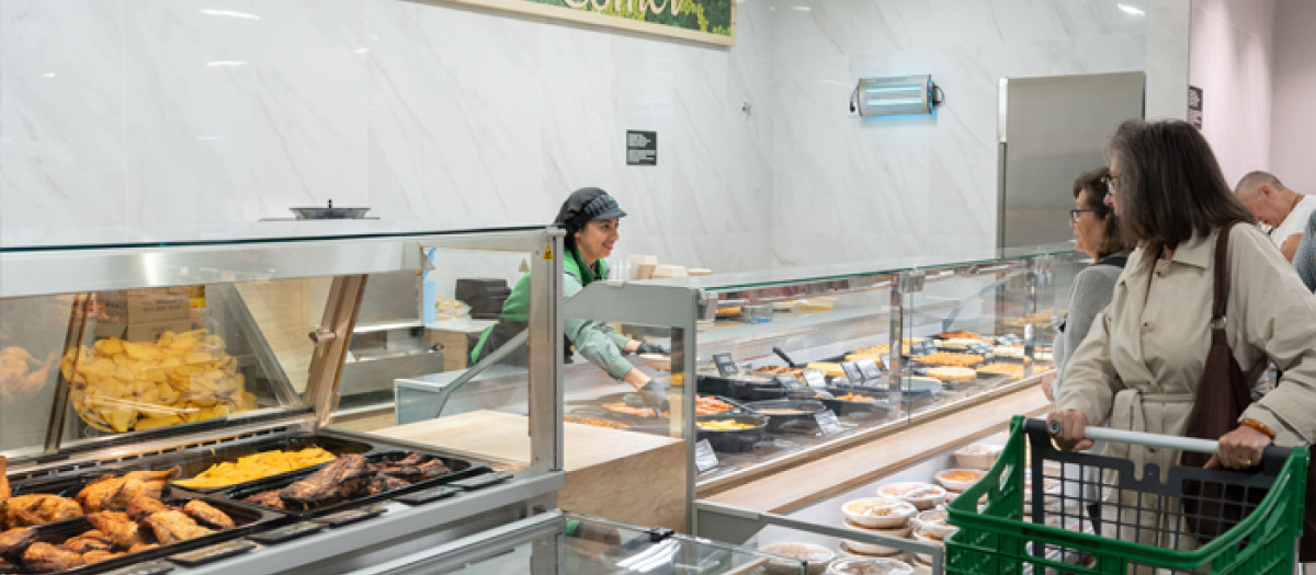 Imagen tomada en un supermercado de Mercadona