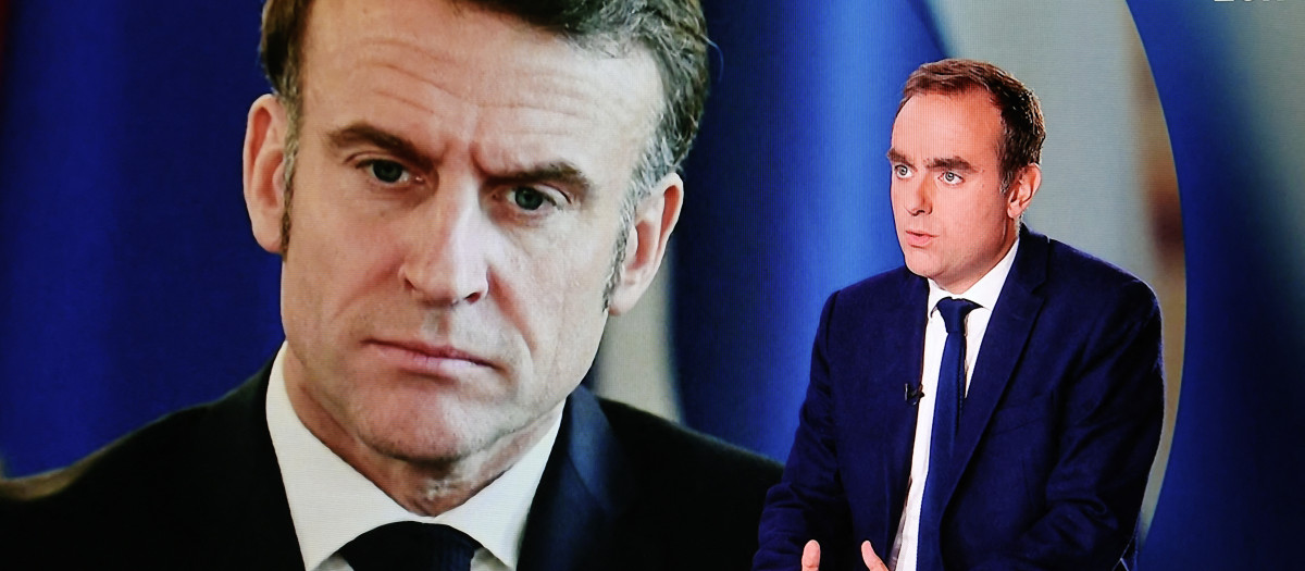 Lecornu durante su entrevista en France 2