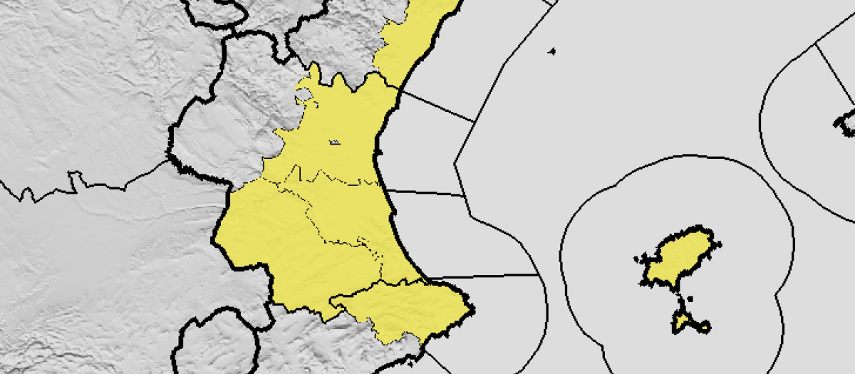 Previsión meteorológica para este lunes en la Comunidad Valenciana
