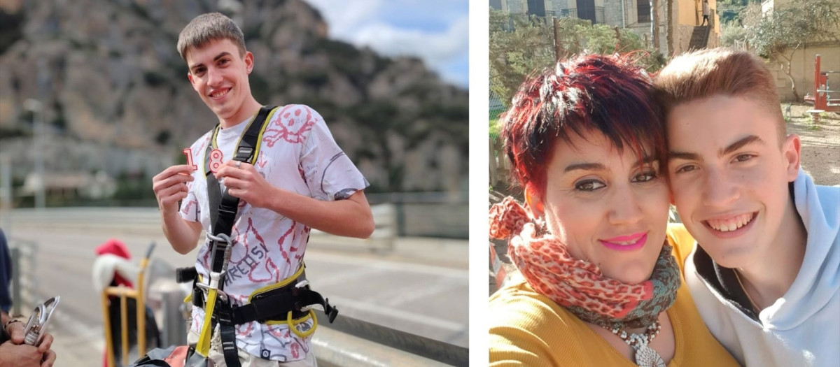 Silvia Guerrero junto a su hijo, asesinado por un joven de 17 años el pasado 21 de agosto de 2025