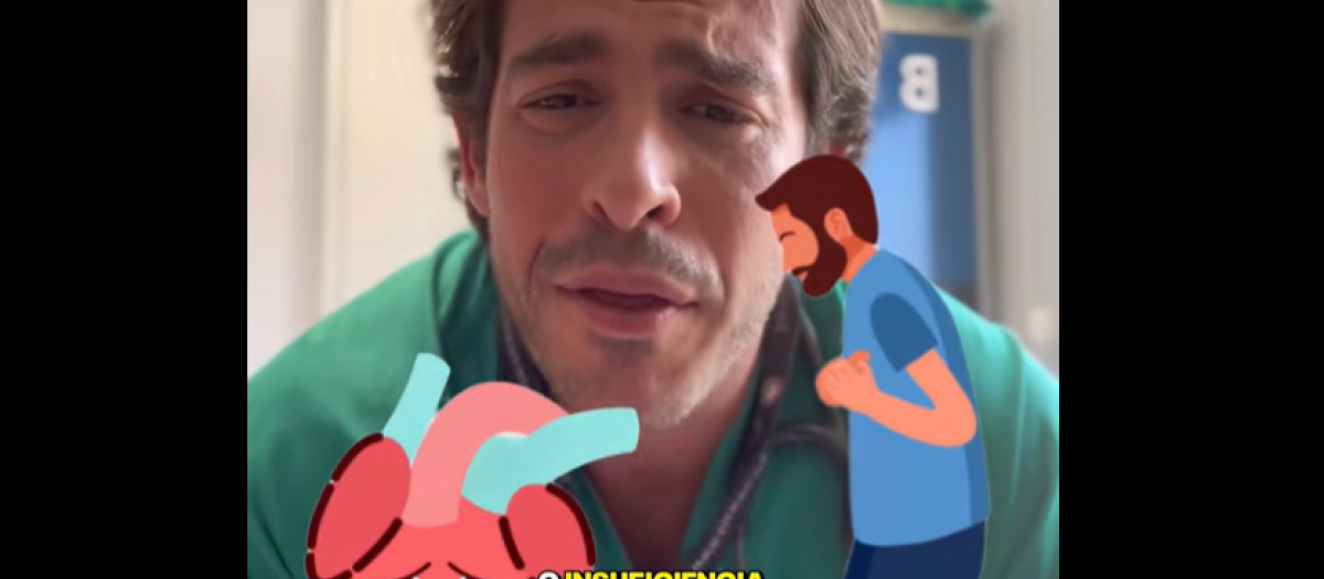 Aurelio Rojas en un vídeo en TikTok