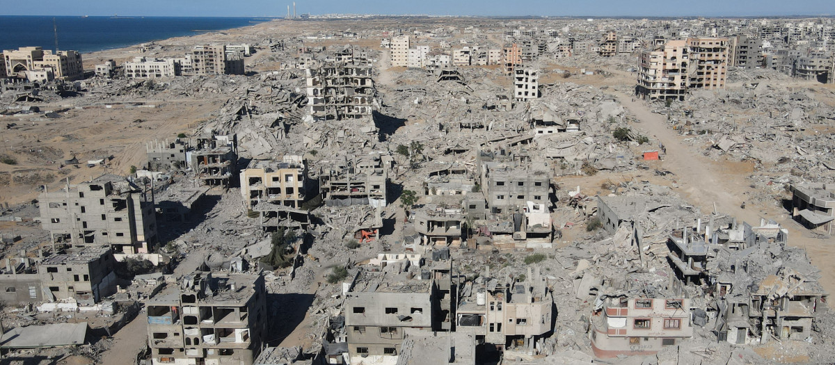 La franja de Gaza está devastada