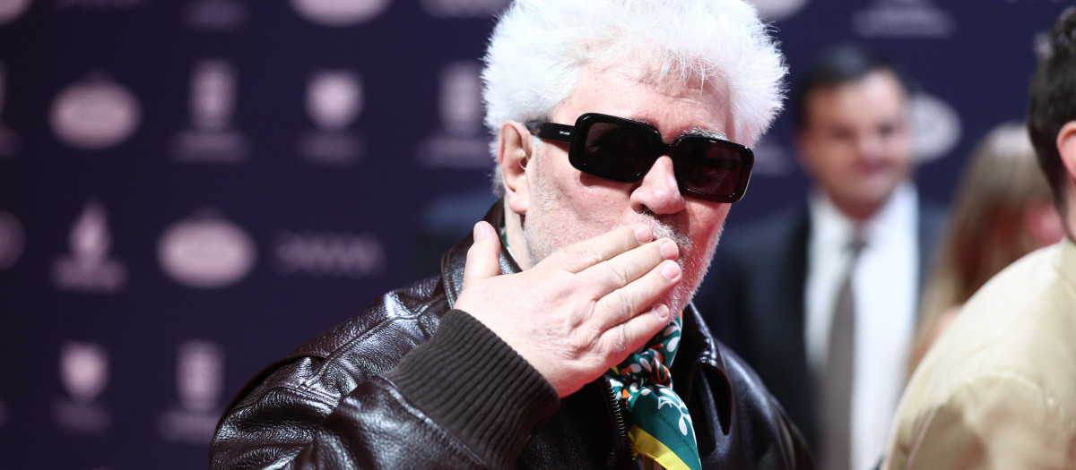 El cineasta Pedro Almodóvar, siempre listo para hacer propaganda por Sánchez