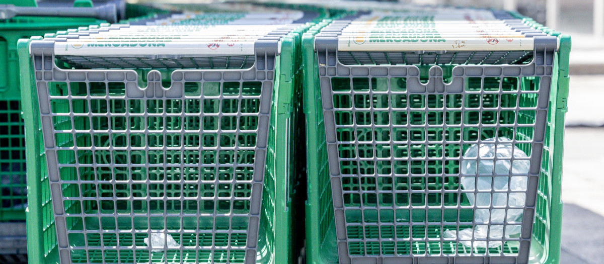Imagen tomada en un supermercado de Mercadona
