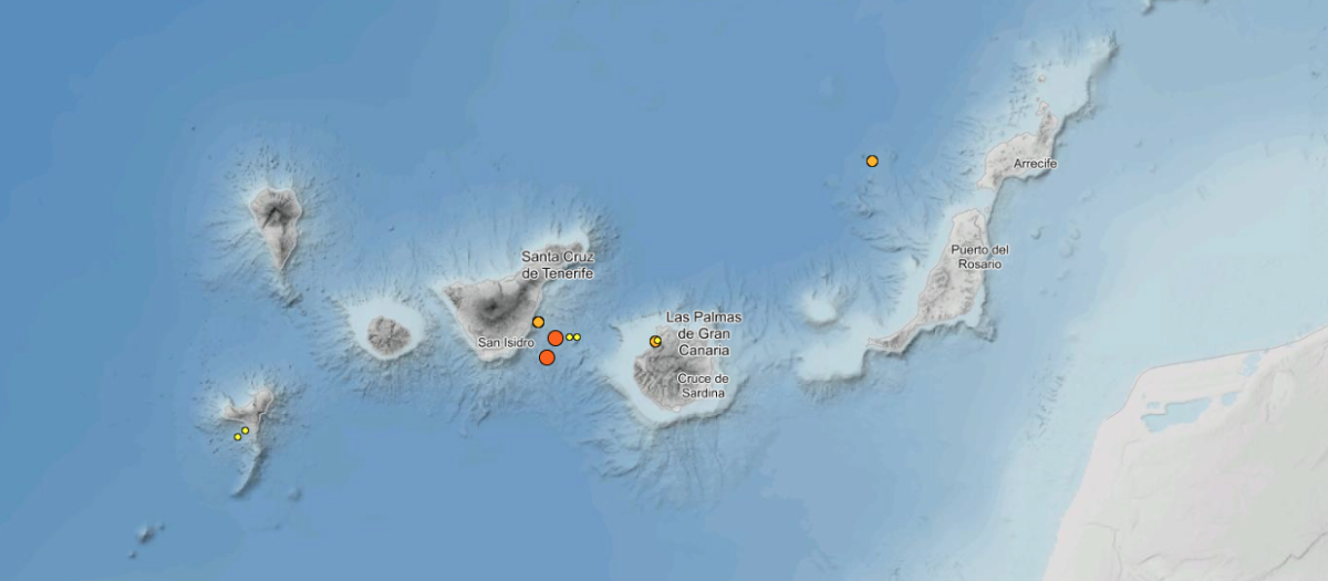 Temblores en las Islas Canarias
