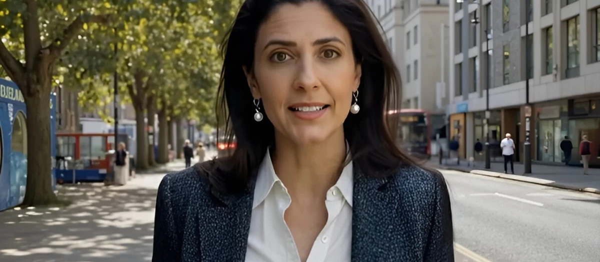 Presentadora creada con inteligencia artificial