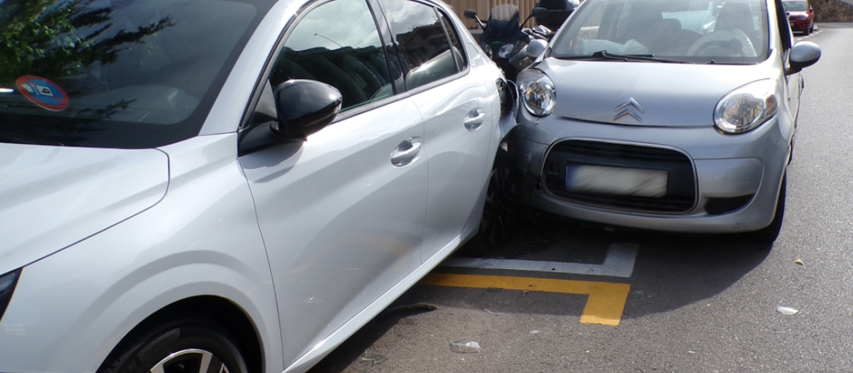 Imagen del accidente ocurrido en el barrio de Porto Pi