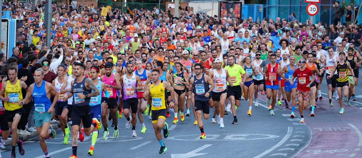 Imagen de archivo de la media maratón de Benidorm