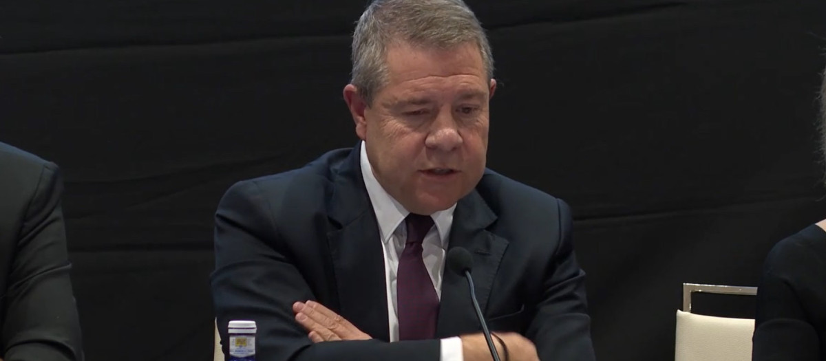 Emiliano García-Page durante la inauguración de las XVIII Jornadas de la Asociación de Medicina Estética de Castilla-La Mancha