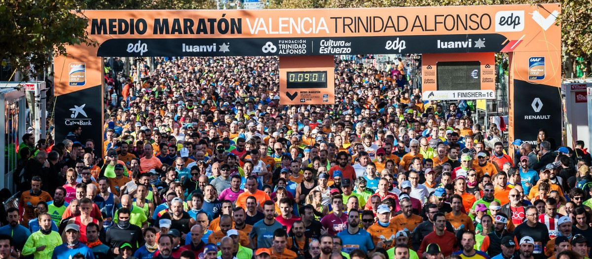 Imagen de archivo del Medio Maratón de Valencia.