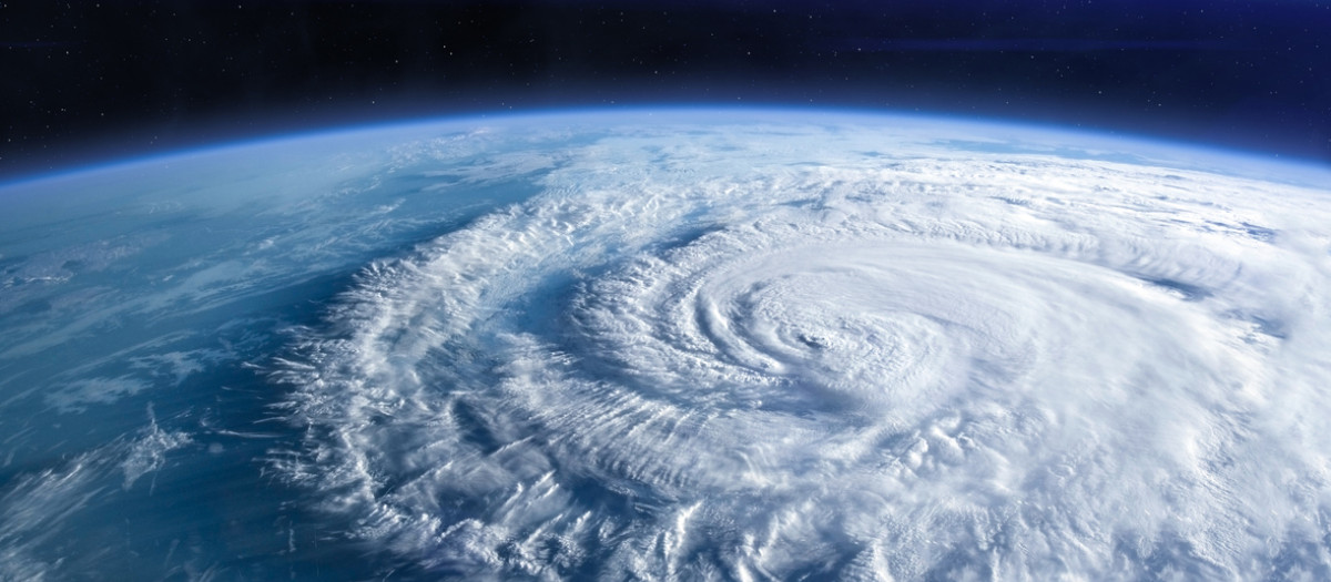 Borrasca vista desde el espacio