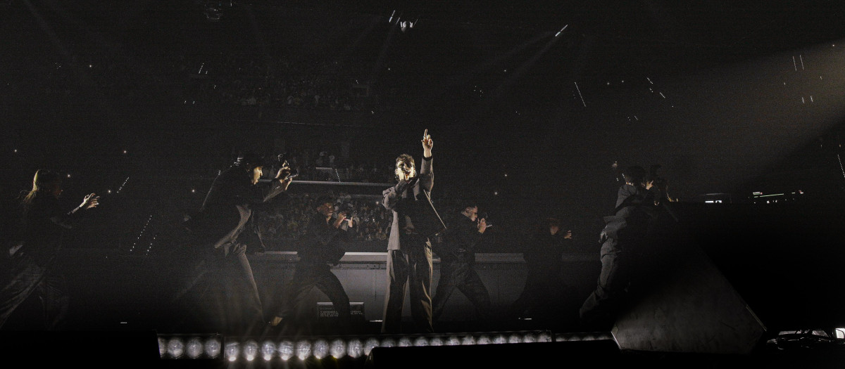 Imagen de Quevedo tomada durante su concierto en Roig Arena