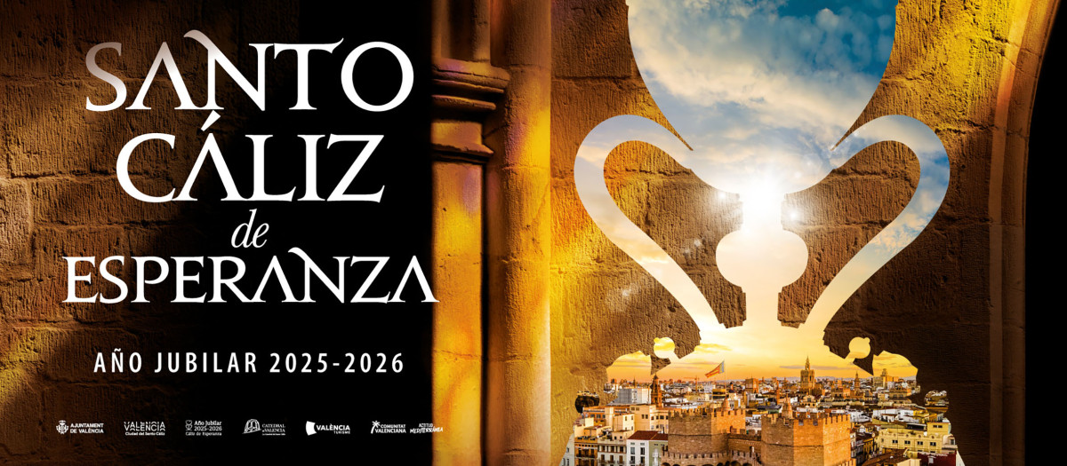 Cartel de la celebración del Santo Caliz de Valencia