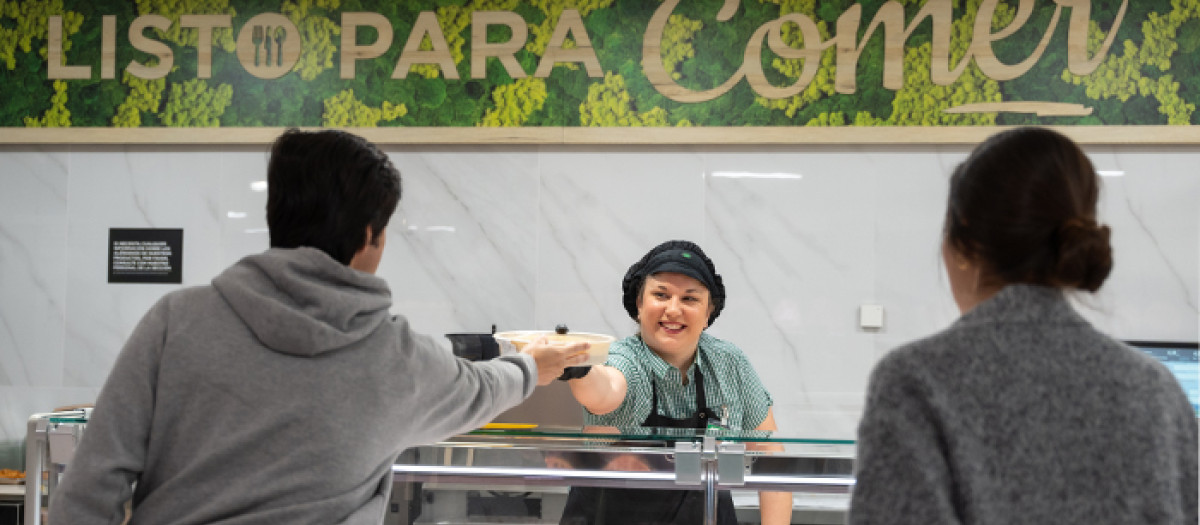 Imagen tomada en un supermercado de Mercadona