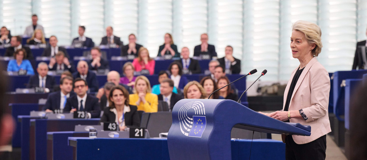 La presidenta de la Comisión Europea, Ursula Von Der Leyen