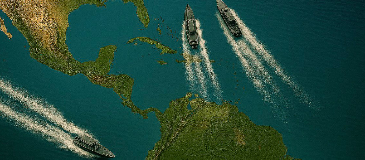 Principales rutas del narcotráfico en el continente americano